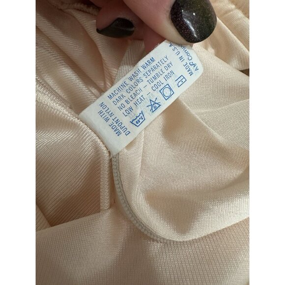 1960s Vanity Fair House Dress: Vintage Peach Mod Robe XS - Picture 5 of 7